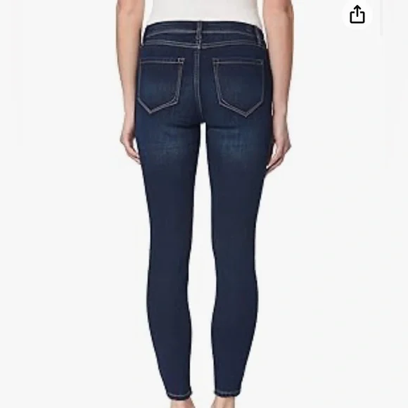 Kenzie Ankle Biter Classic Skinny Jeans Dark Wash NWOT Size 4 Mid Rise Classic - Picture 12 of 13